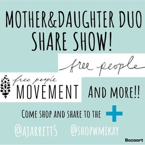 MOTHER&DAUGHTER DUO FREE PEOPLE LIVE SALE!